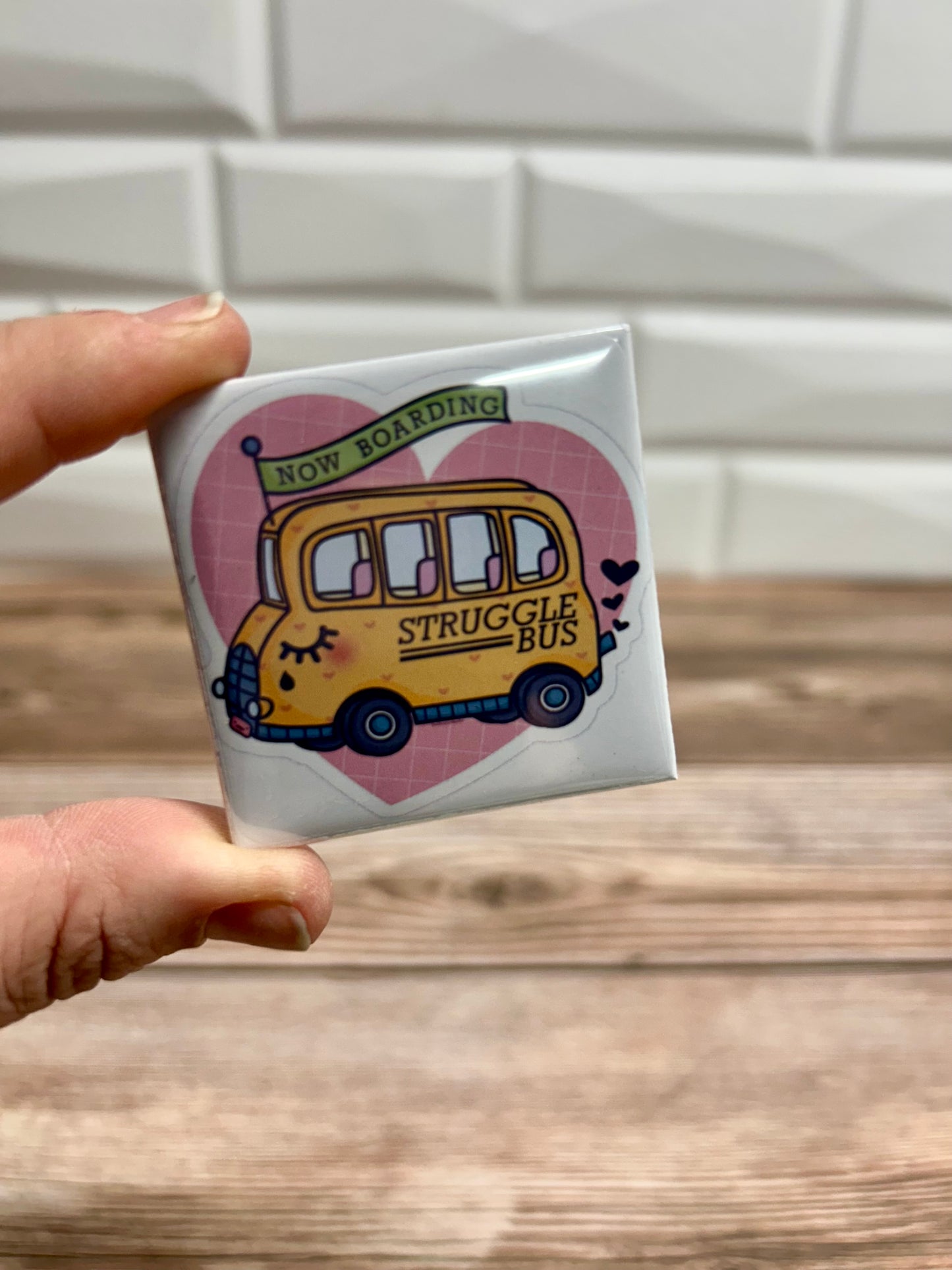 Struggle bus magnet