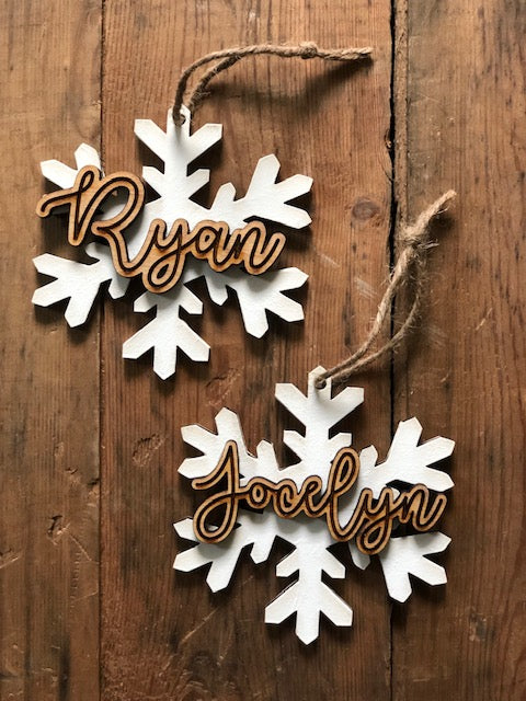 Snowflake ornament