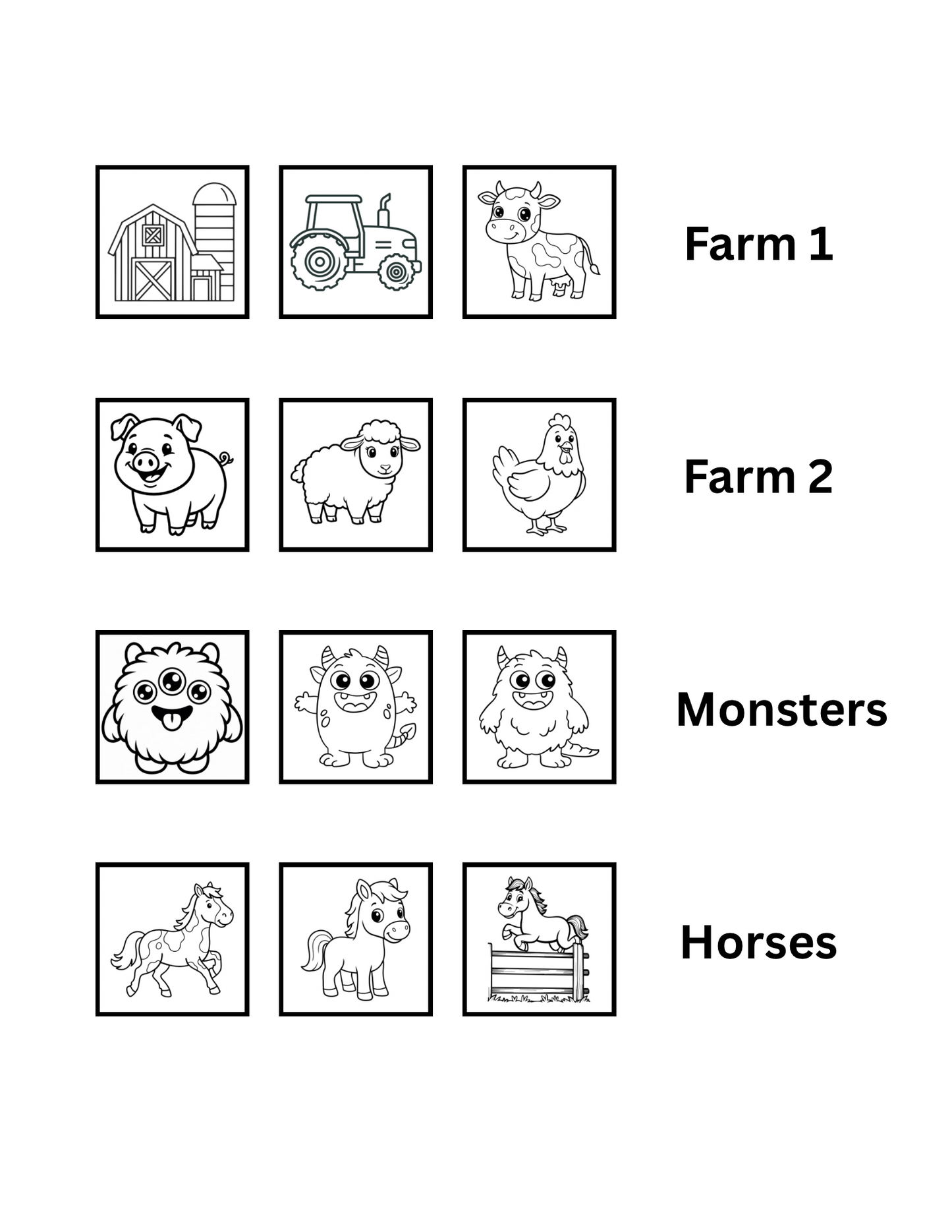 Coloring Magnet Set