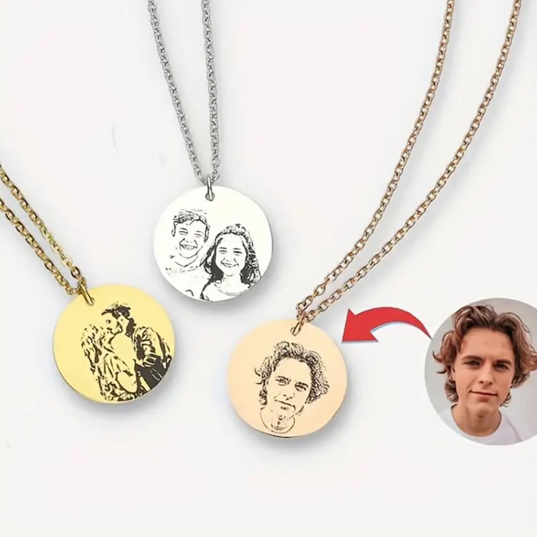 Preorder: Custom Photo Engraved Necklace