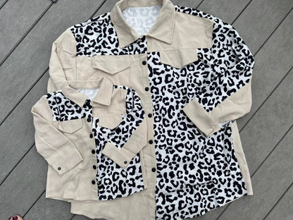 RTS: Leopard Mama and Me shacket-