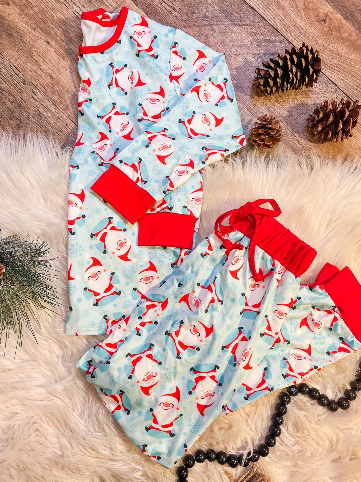 RTS: LITTLE SANTAS FAMILY MATCHING PJS*