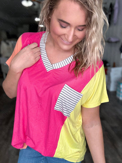 RTS: The Sun-drenched Colorblock Tee-