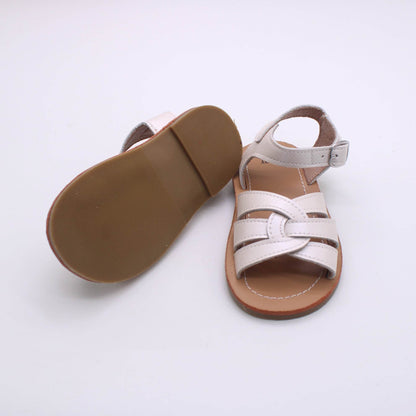 RTS: Vegan Leather Strappy Sandals-