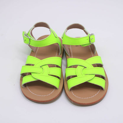 RTS: Vegan Leather Strappy Sandals-