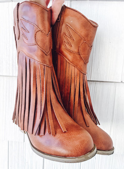 rts: The Mika Fringe Cowgirl Boots-