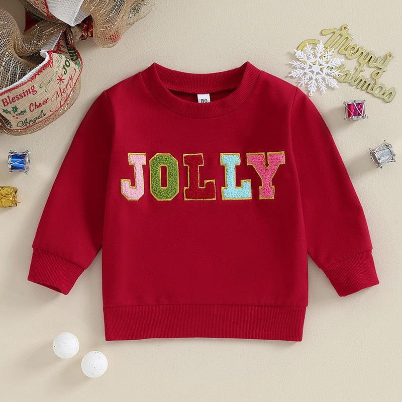 RTS: Jolly university embroidered Crewneck