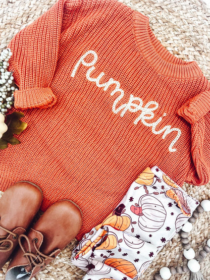 RTS: Pumpkin kids sweater