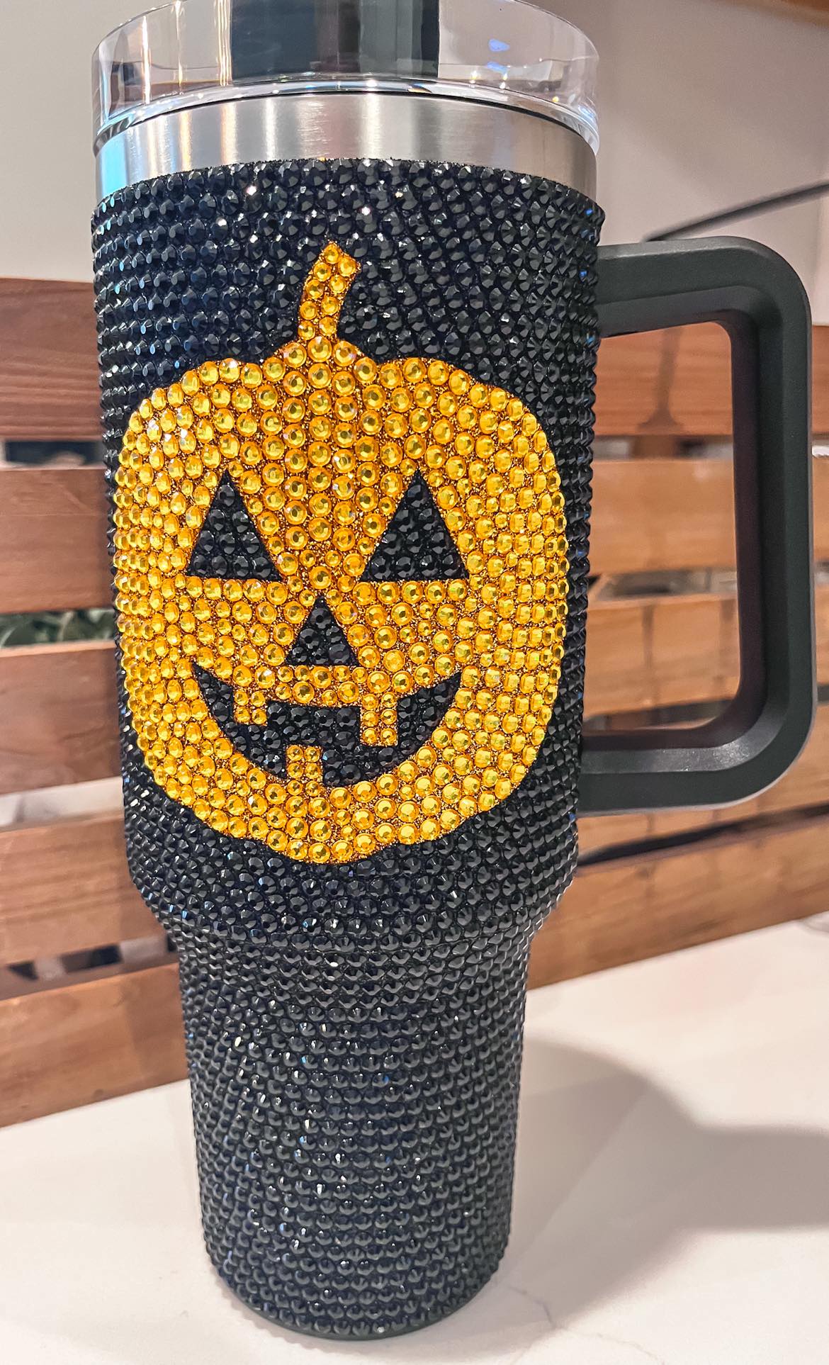 RTS: Halloween Glitter tumbler 40oz.-