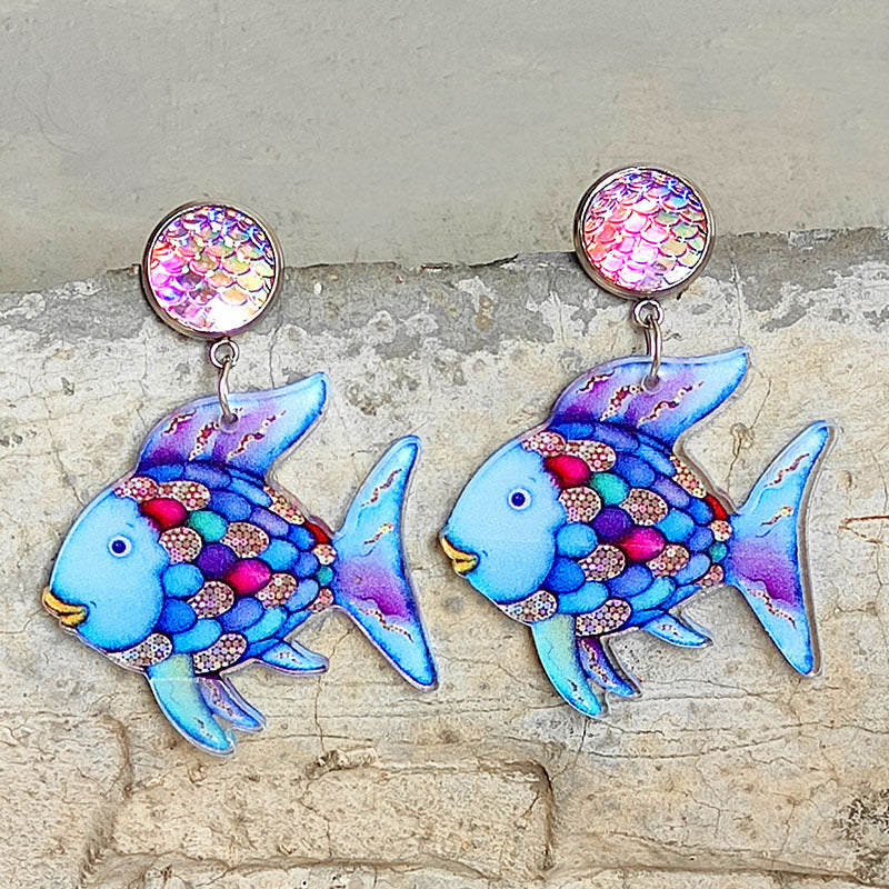 *RTS* School Fish Drop Studs