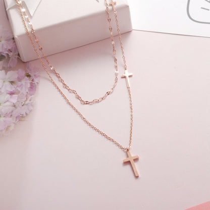 *RTS*  Dainty Cross Choker Necklace