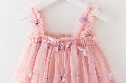 RTS: Butterfly & Flower Tulle Twirl Dress