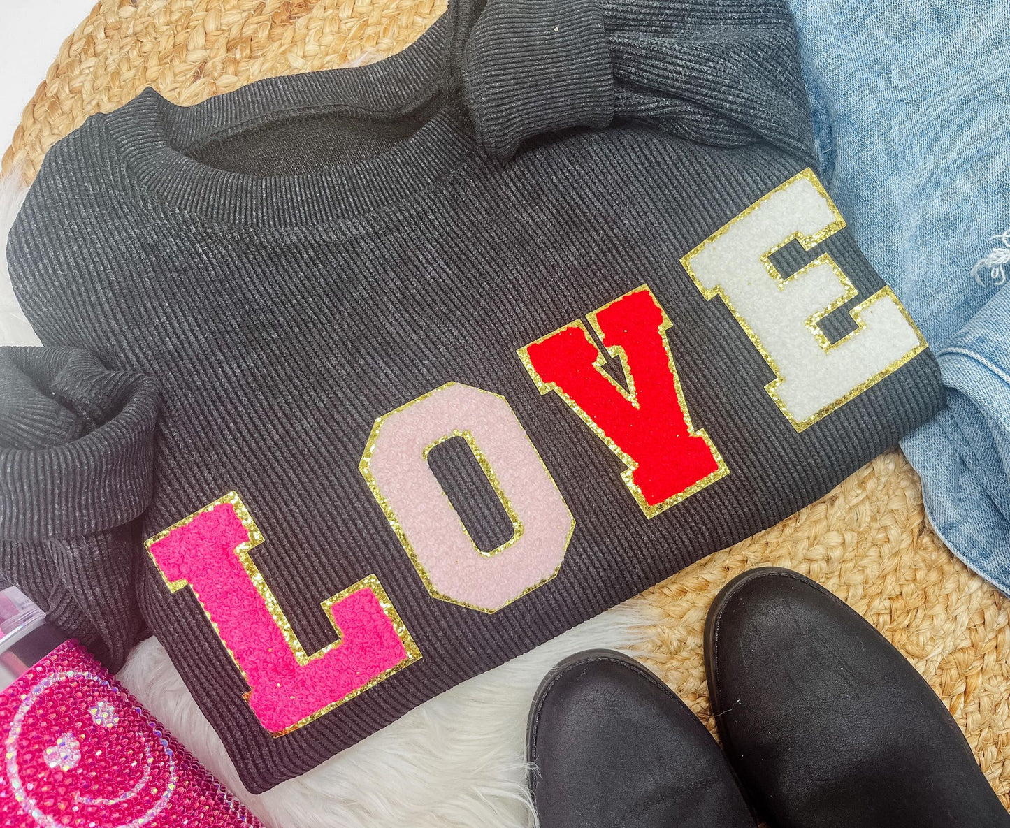 RTS: The Amor Corded "LOVE" Crewneck*