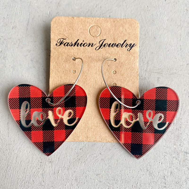 *RTS* Acrylic Heart Earrings