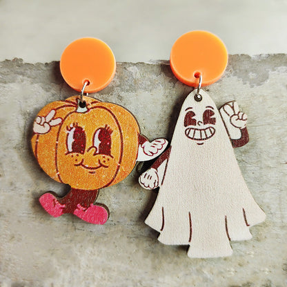 *RTS* Fall/ Halloween Wooden Earring