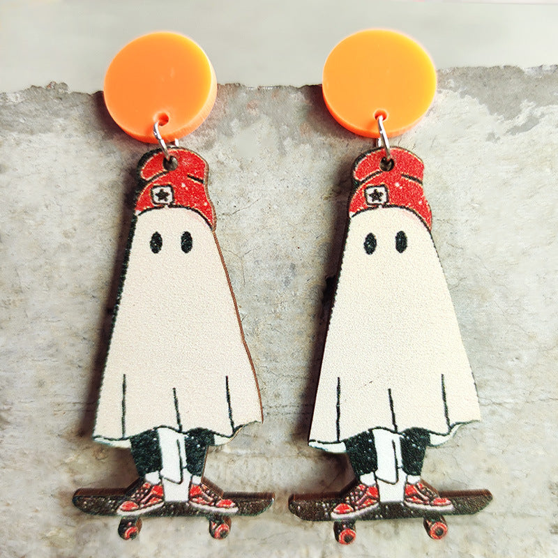 *RTS* Fall/ Halloween Wooden Earring