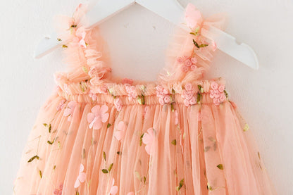 RTS: Butterfly & Flower Tulle Twirl Dress