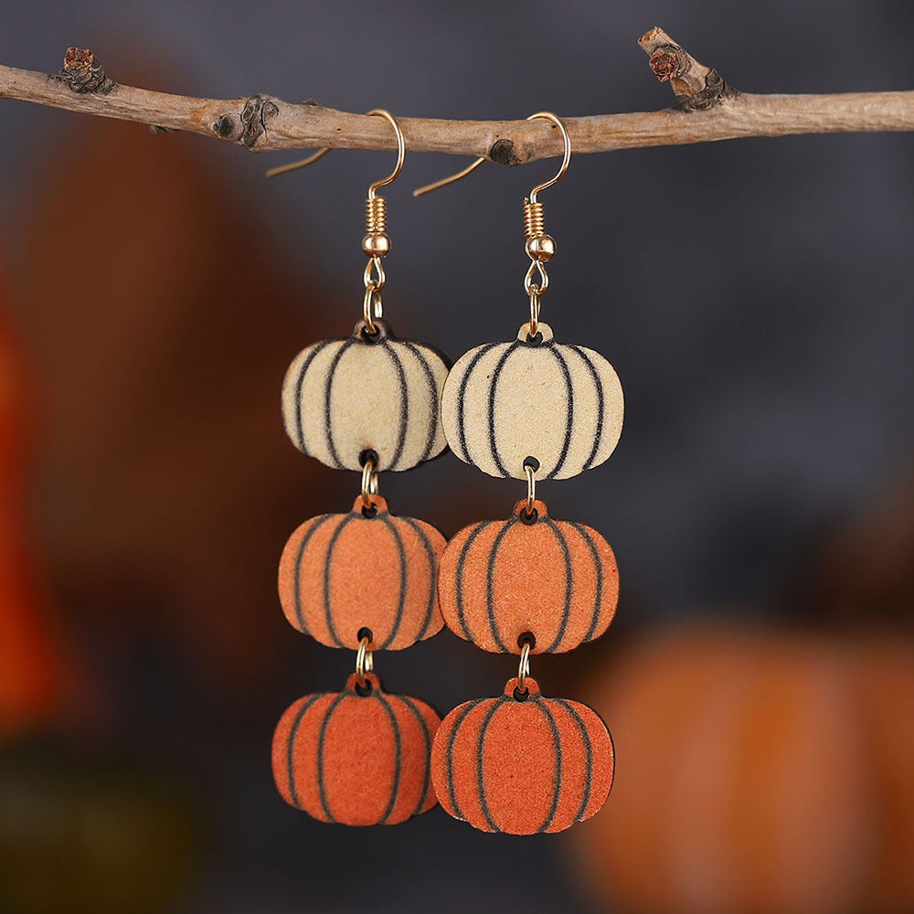 *RTS: Ombré Pumpkin Dangles*