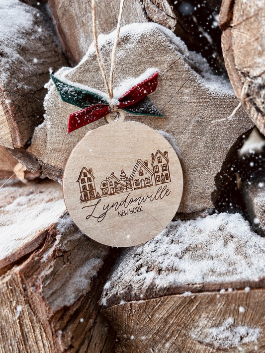 Small town ornament