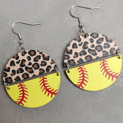 *RTS* Wooden Sports Earrings