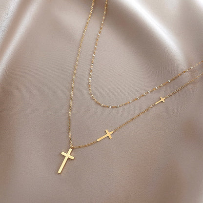 *RTS*  Dainty Cross Choker Necklace