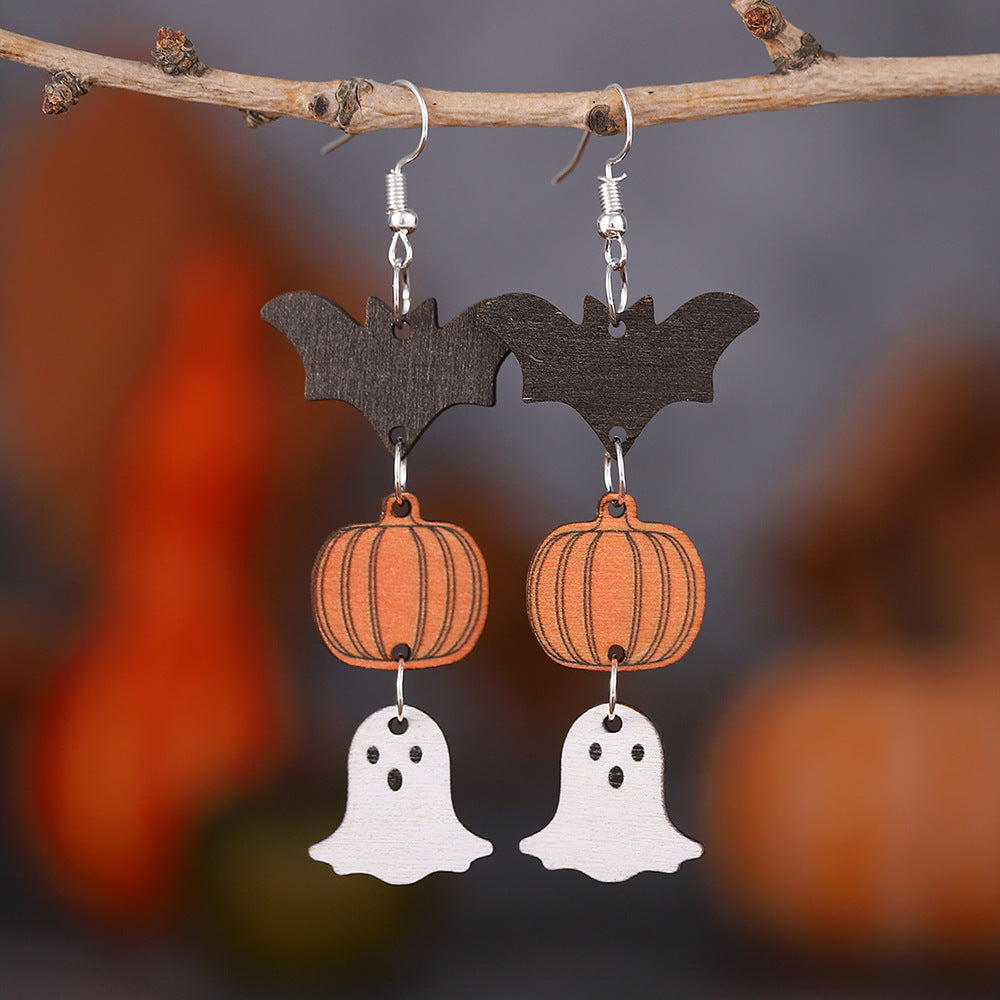 *RTS* Fall/ Halloween Wooden Earring