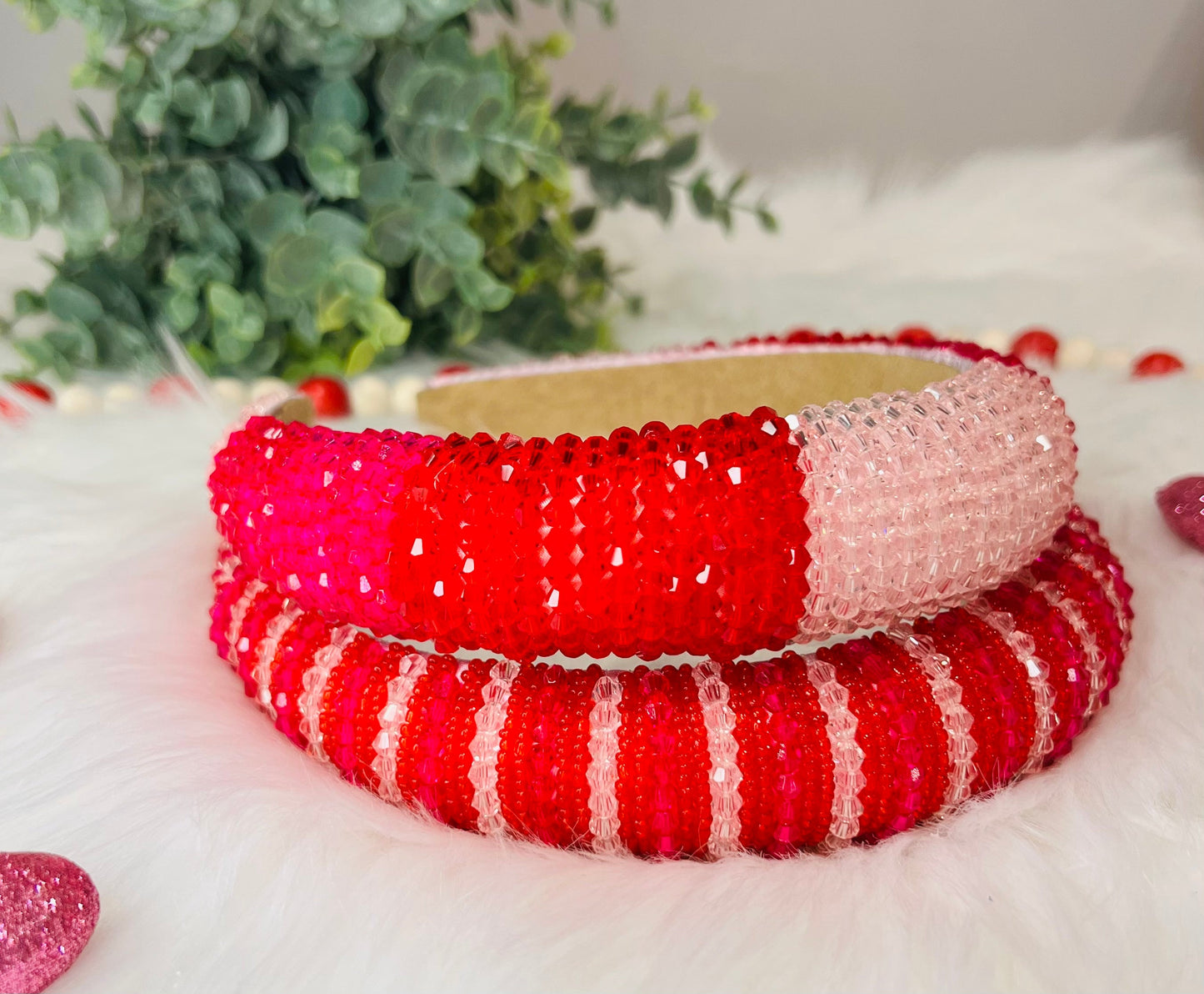 *RTS* Glamour Pink Beaded Headbands