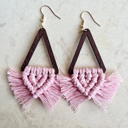 *RTS* Macrame Earrings (multiples Colors)