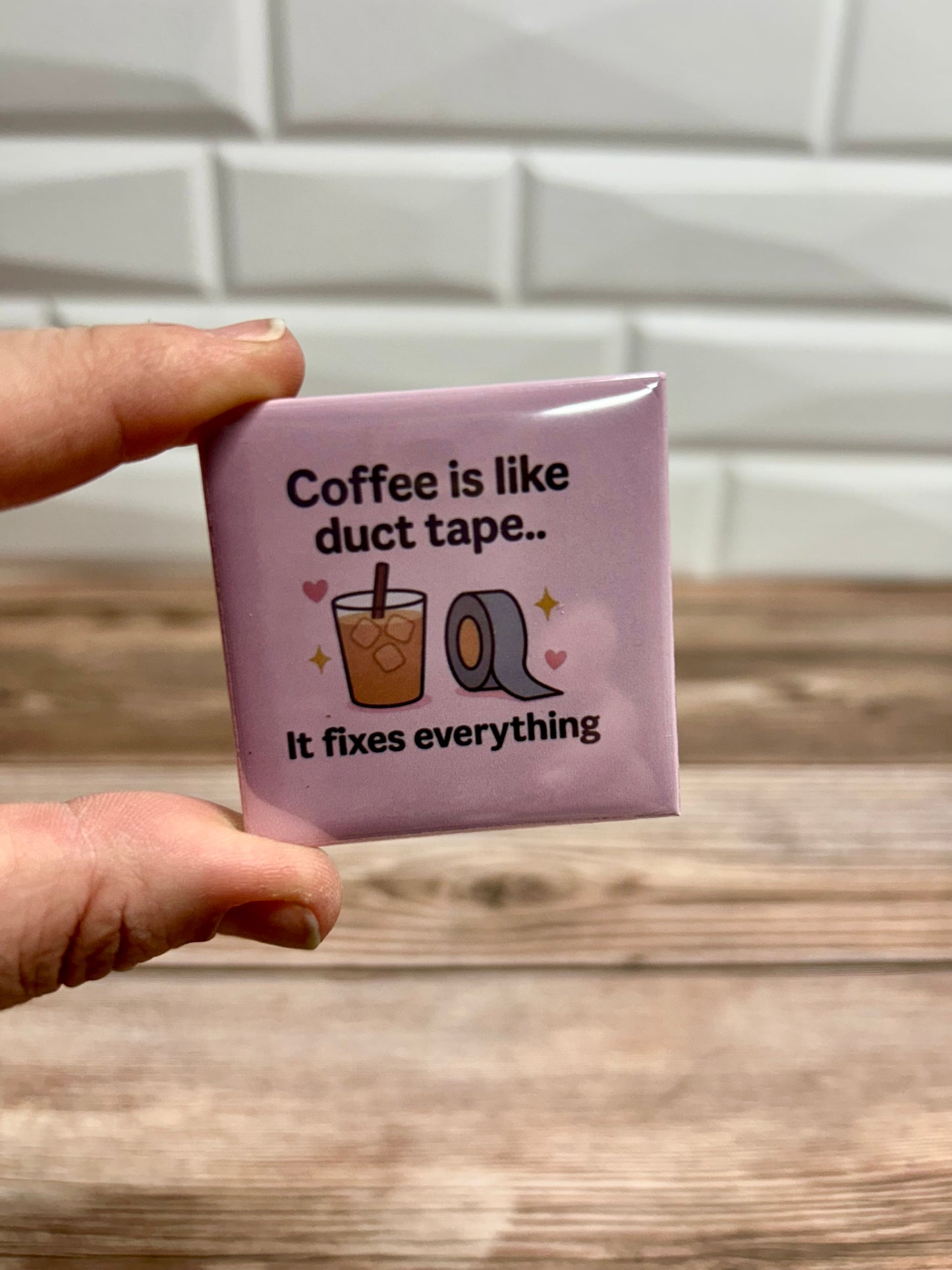 Coffee & duct tape magnet