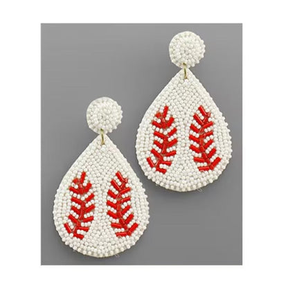 *Game Day Beaded Earrings*