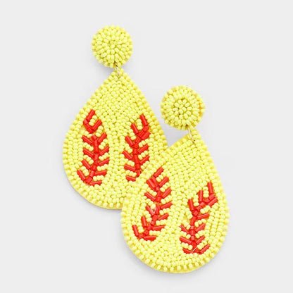 *Game Day Beaded Earrings*