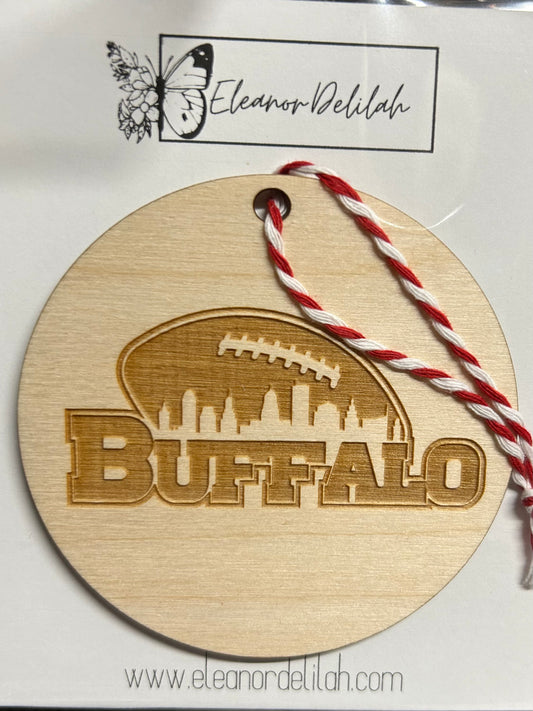 Buffalo Football Ornament