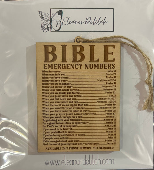 Bible Emergency Numbers