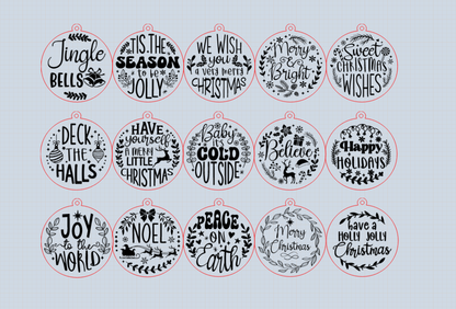 Christmas ornaments - 15 designs