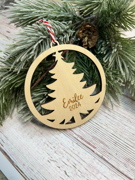 Personalized Christmas tree ornament