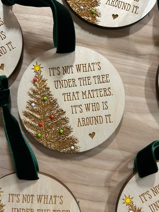 Under the tree ornament