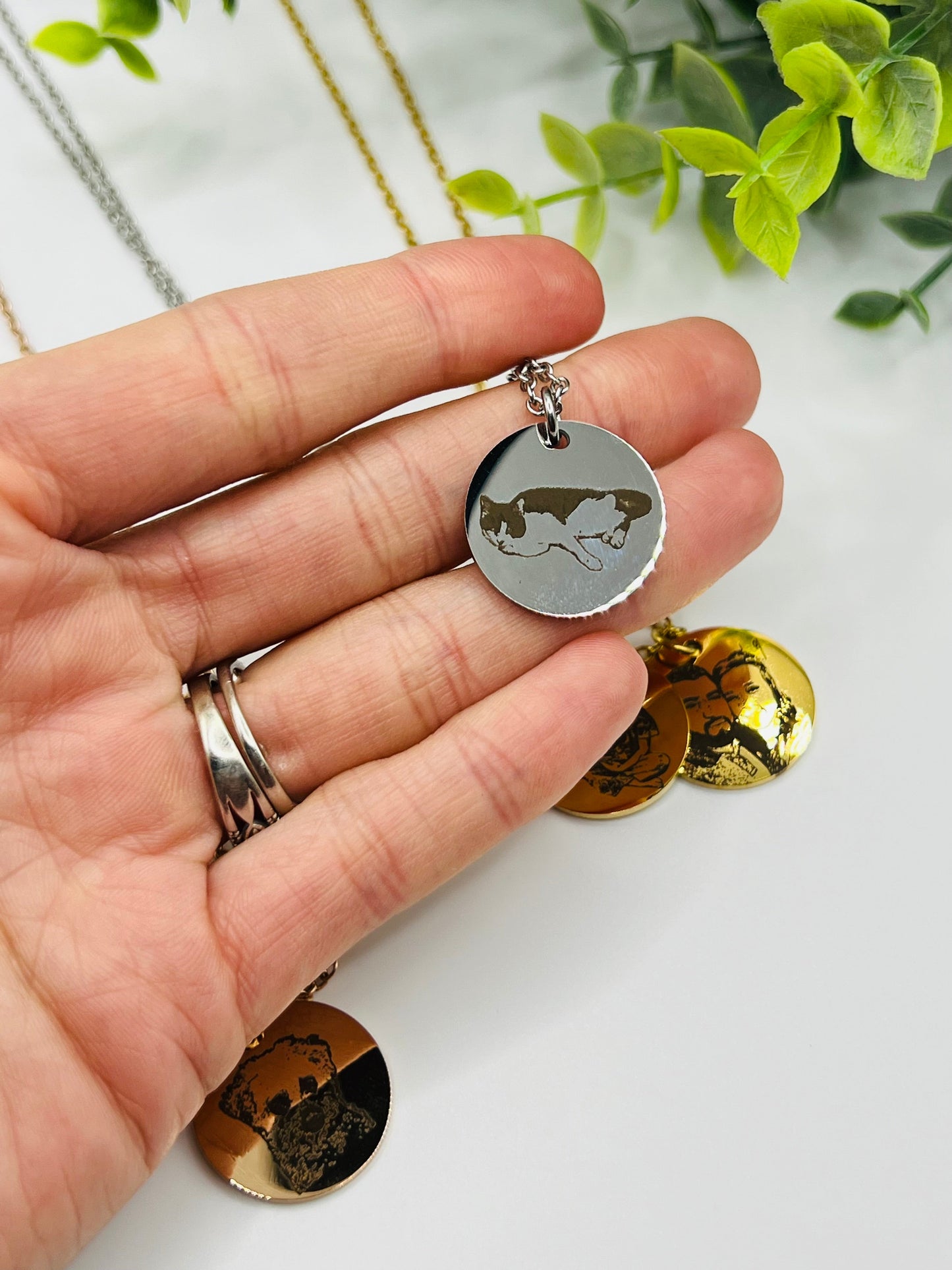 Preorder: Custom Photo Engraved Necklace