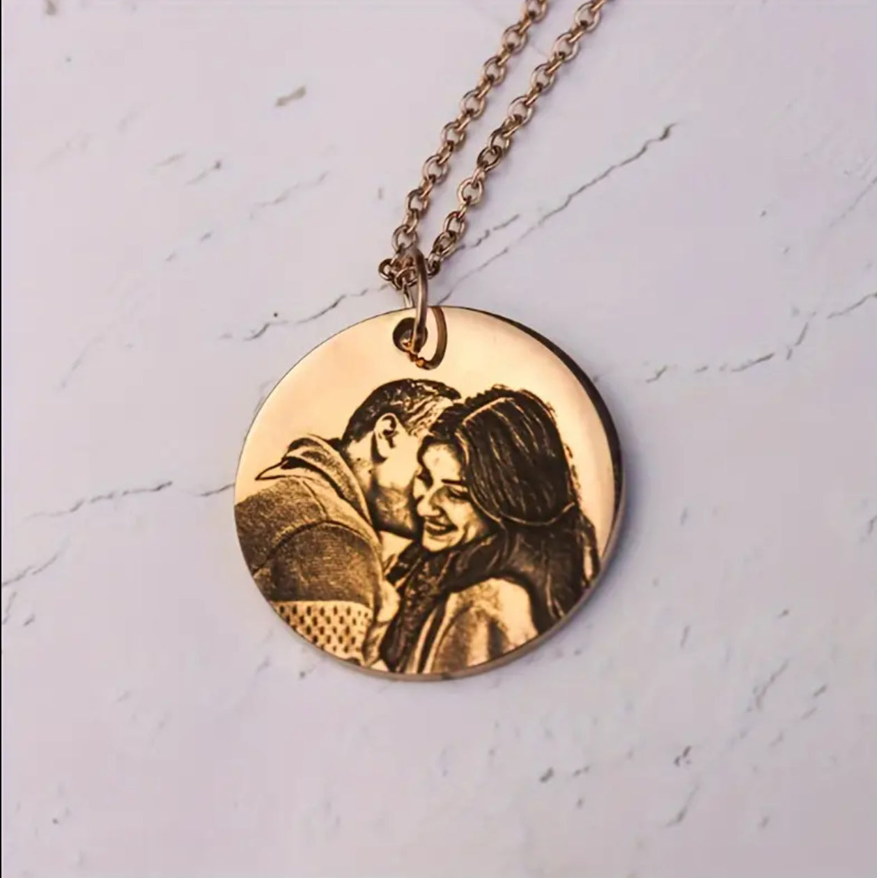 Preorder: Custom Photo Engraved Necklace