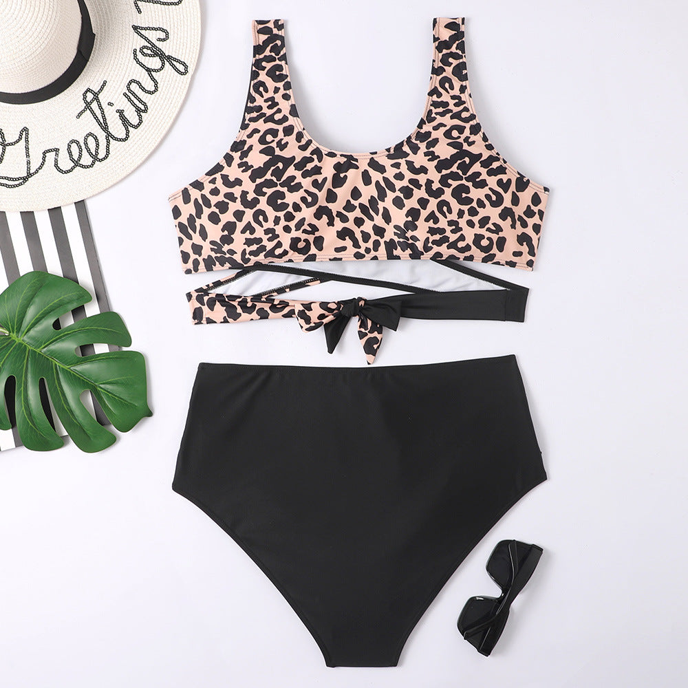 rts: The Leena Leopard Two Piece Swim-