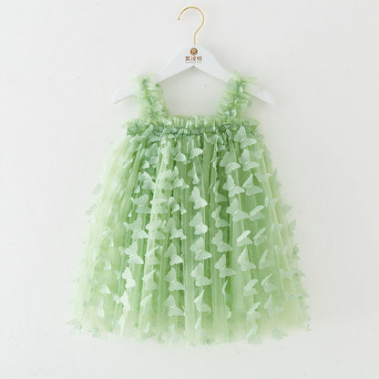 RTS: Butterfly & Flower Tulle Twirl Dress