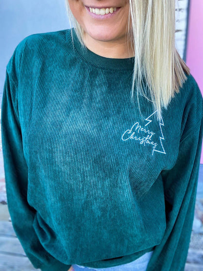 RTS:  FOREVER3AM Merry Christmas Corded Crewneck AND BLANK