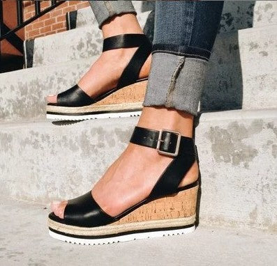 RTS: The Baylee Vegan Leather Wedge-