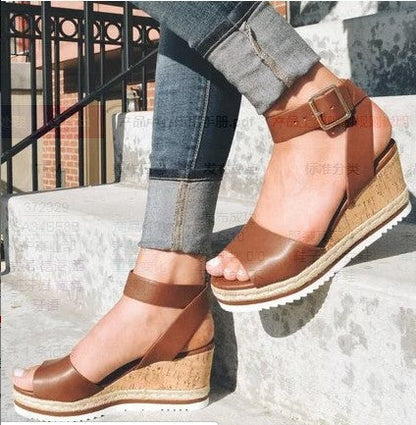 RTS: The Baylee Vegan Leather Wedge-