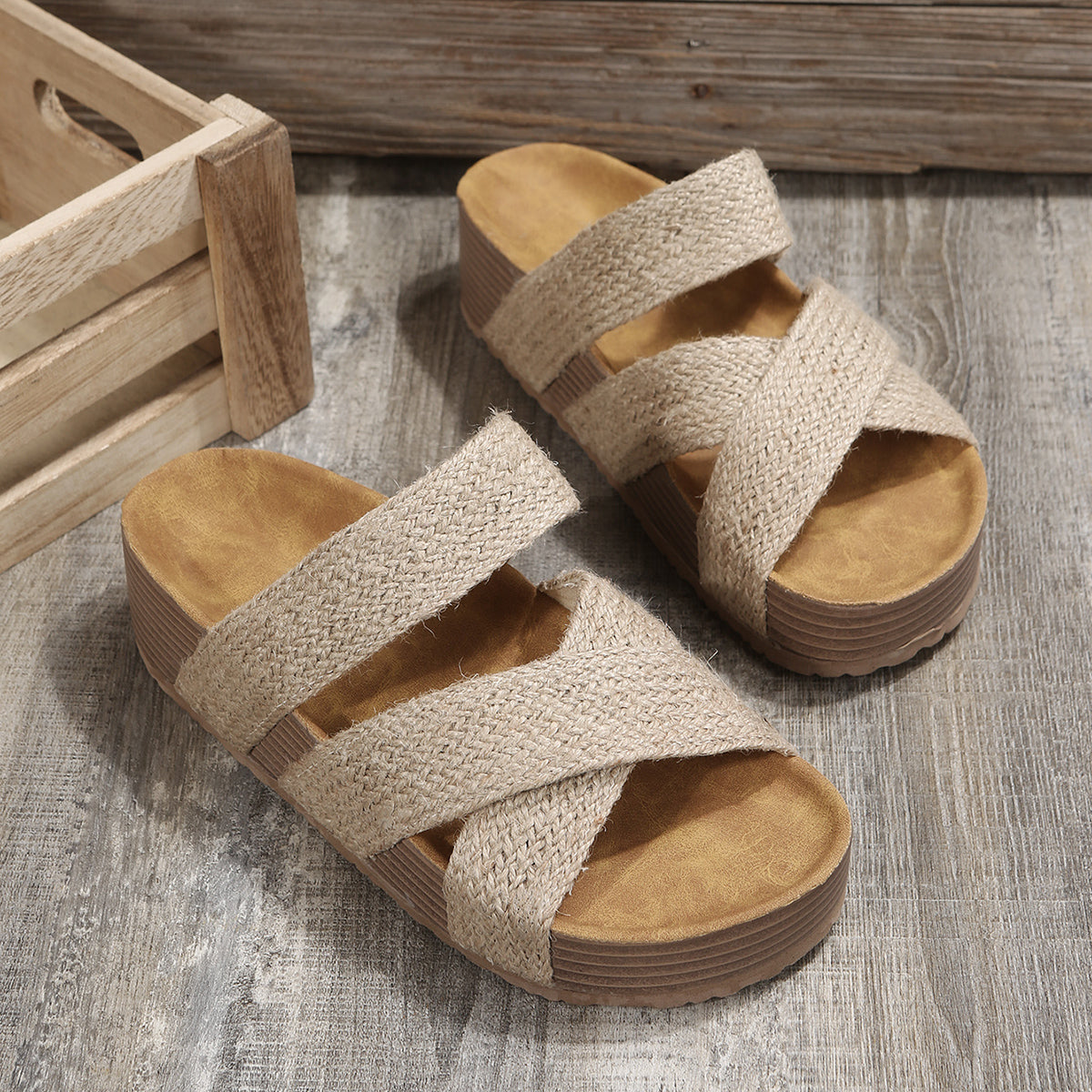 RTS: The Cross Over Slip on Sandal-