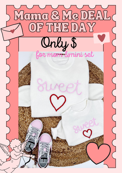 rts: Mommy and Me Valentine's Sweetheart Sweater*