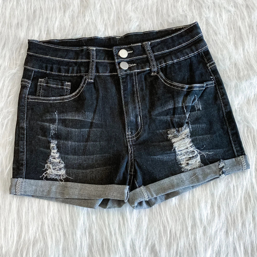 RTS: Cuffed Jean and frayed Jean Shorts-