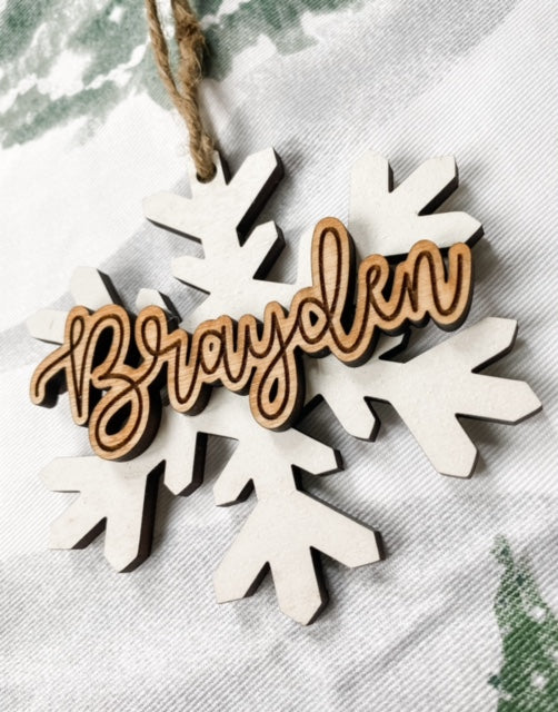 Snowflake ornament