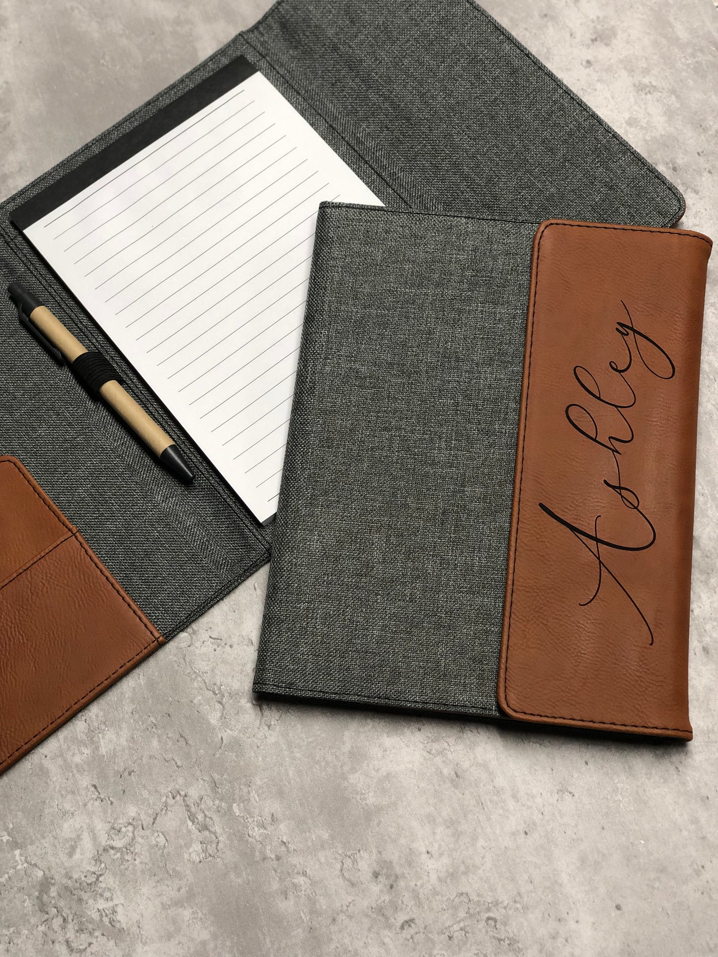 Leather notebook